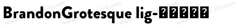 BrandonGrotesque lig字体转换